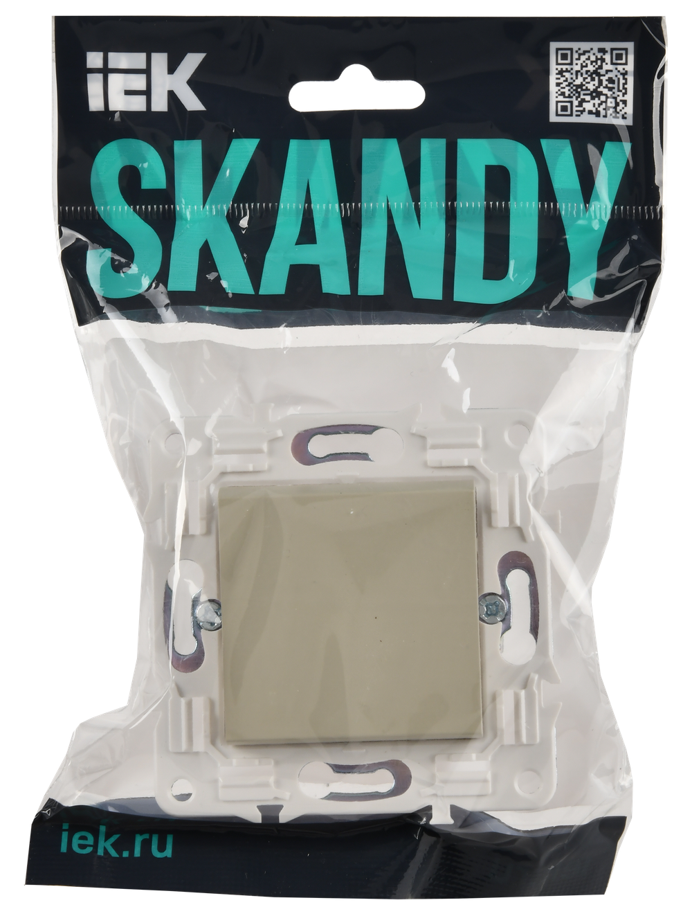 SKANDY Выключатель 1-клавишный кнопочный 10А SK-V14B бежевый IEK