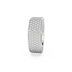 DEXTERA:RING OCT FULL PAVE CRE/RHS 55