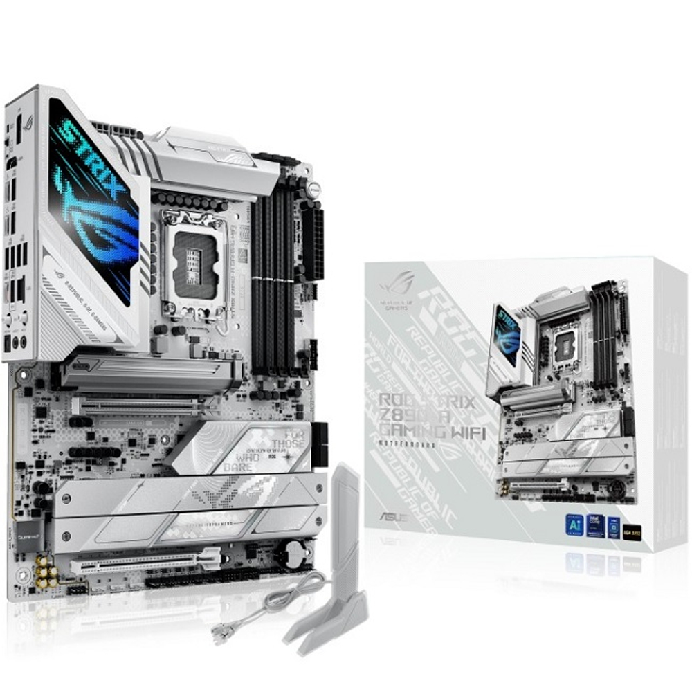 Материнская плата ASUS ROG STRIX Z890-A GAMING WIFI (LGA1851/Z890/4xDDR5/2xPCI-Ex16/5xM.2/Wi-Fi/BT/GLAN/DP/HDMI/ATX)