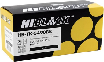 TK-5490Bk Тонер-картридж с чипом чёрный (Hi-Black)