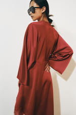 АТЛАСНОЕ ПЛАТЬЕ С КРУЖЕВОМ — ZW COLLECTION — ZARA
