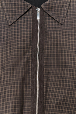 ZARA БОМБЕР В КЛЕТКУ — ZW COLLECTION, КОРИЧНЕВЫЙ