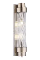 Бра NewRgy W9218R/2 SN+CL, 2×40 Вт, никелевое и сатиновое