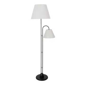 Торшер 2*E27 A5068PN-2BK бежевый/черный Alea Arte Lamp