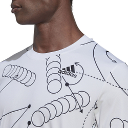 Мужское теннисное поло adidas Club Graphic T-Shirt Men - White
