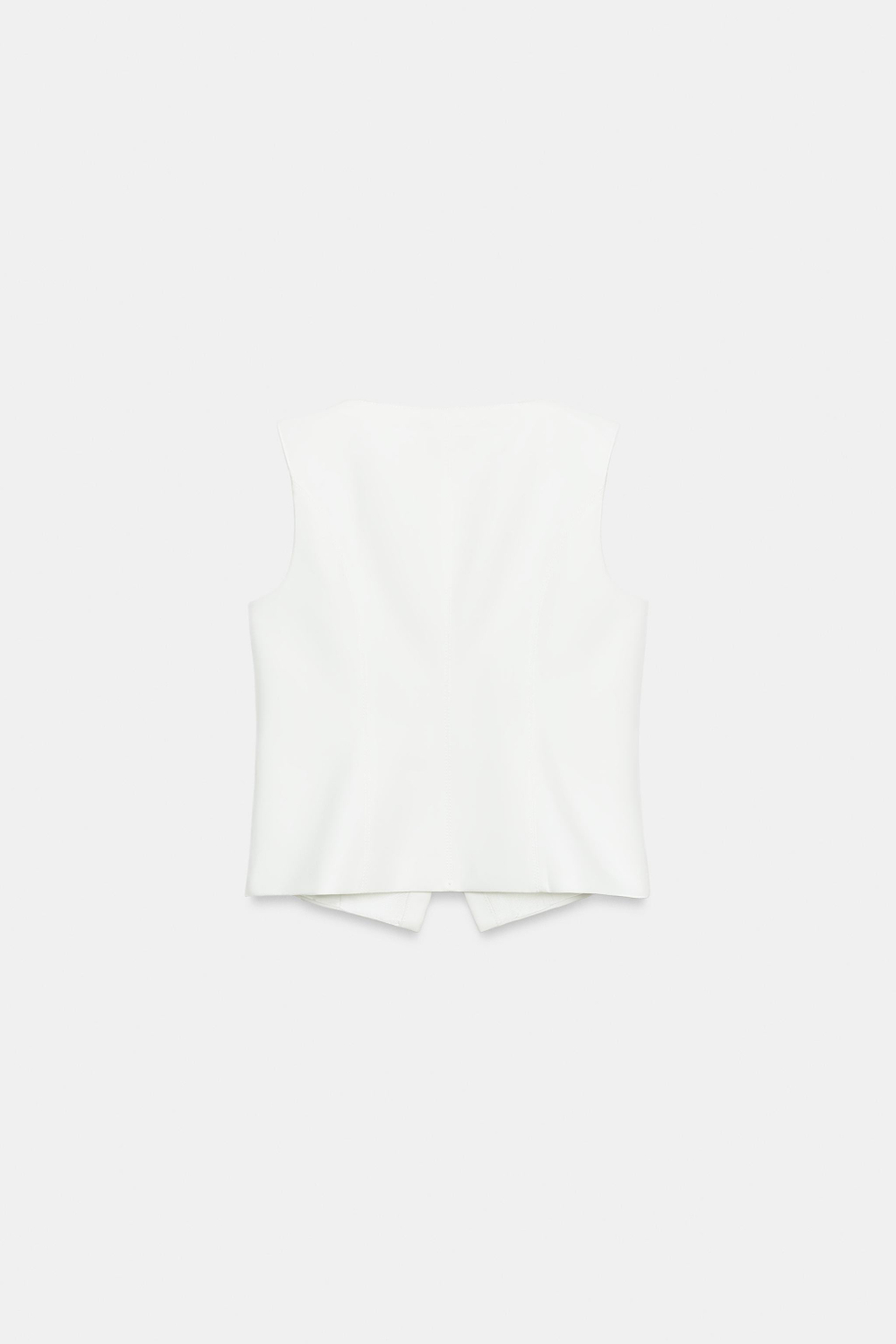 ЖИЛЕТ С ВЫРЕЗОМ-ЛОДОЧКОЙ И МОЛНИЕЙ — ZARA