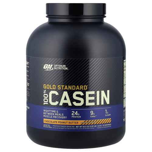 Optimum Nutrition, Gold Standard® 100% Casein, со вкусом шоколада и арахисовой пасты, 1,8 кг (3,97 фунта)