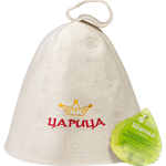Шапка банная классическая «Царица» Бацькина баня