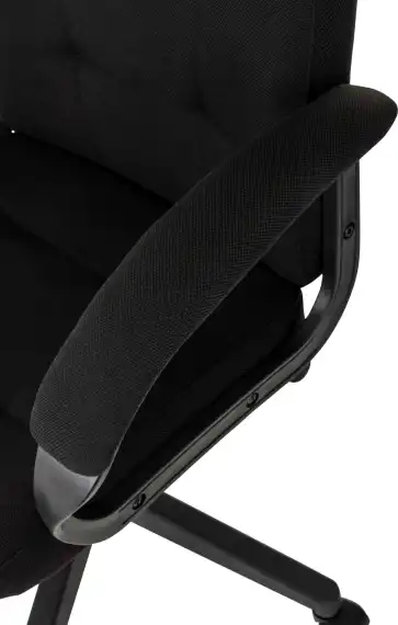 Кресло руководителя Бюрократ CH 002 Fabric черный 3C11 крестов. пластик