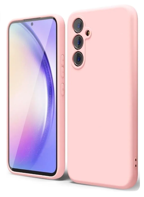 Накладка для Samsung Galaxy A54 5G Silicone cover пудро