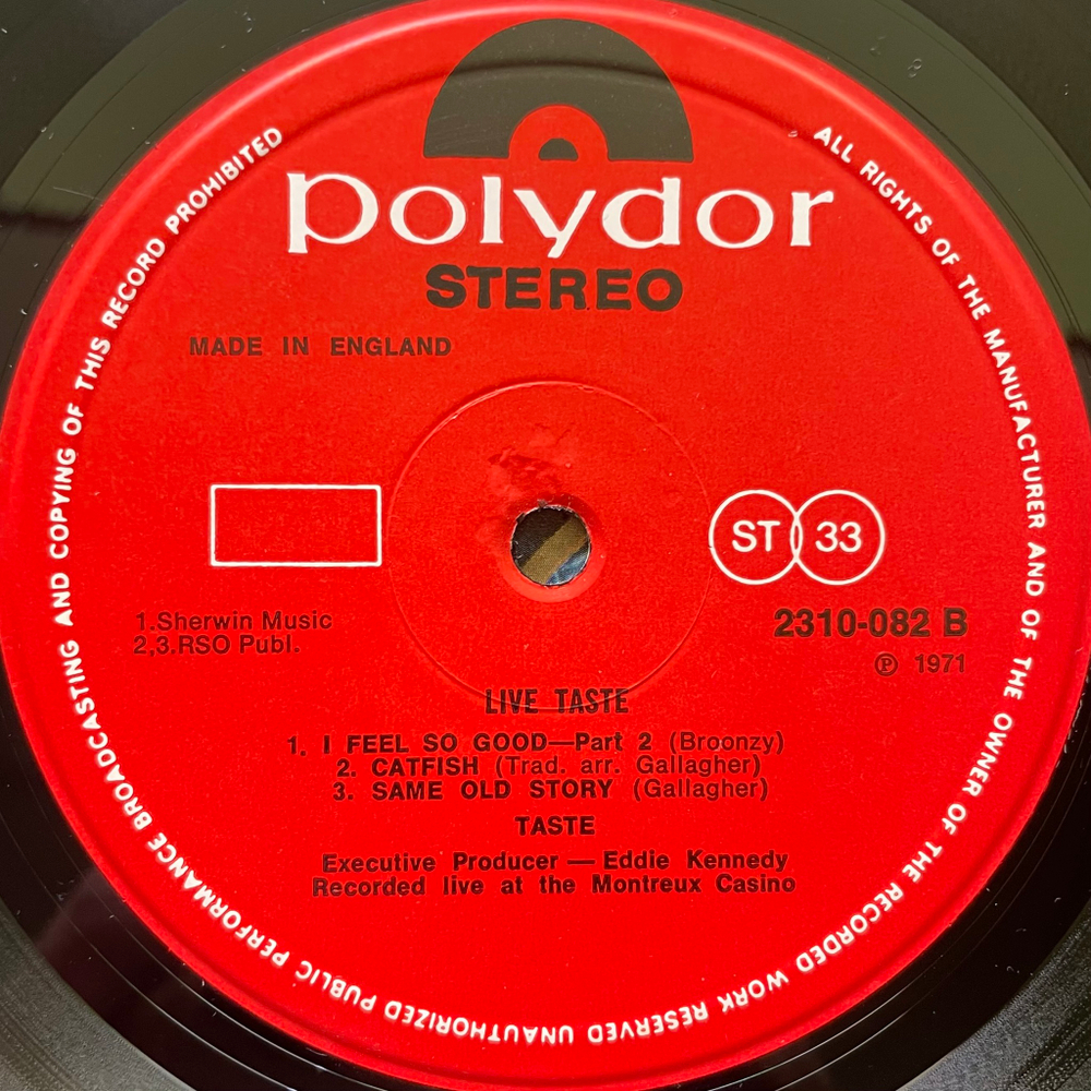 Taste – Live Taste (Англия 1971г.)