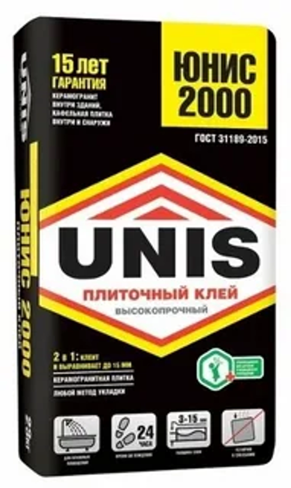 Клей для плитки UNIS 2000 25 кг