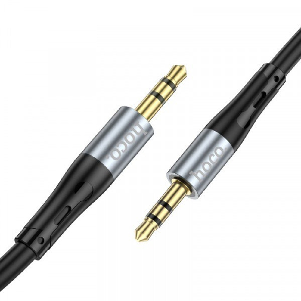 Аудиокабель AUX 3,5mm Hoco 1m UPA22 черный