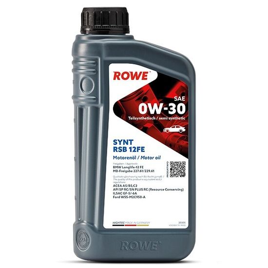 HIGHTEC SYNT RSB 12FE SAE 0W-30 ROWE моторное масло