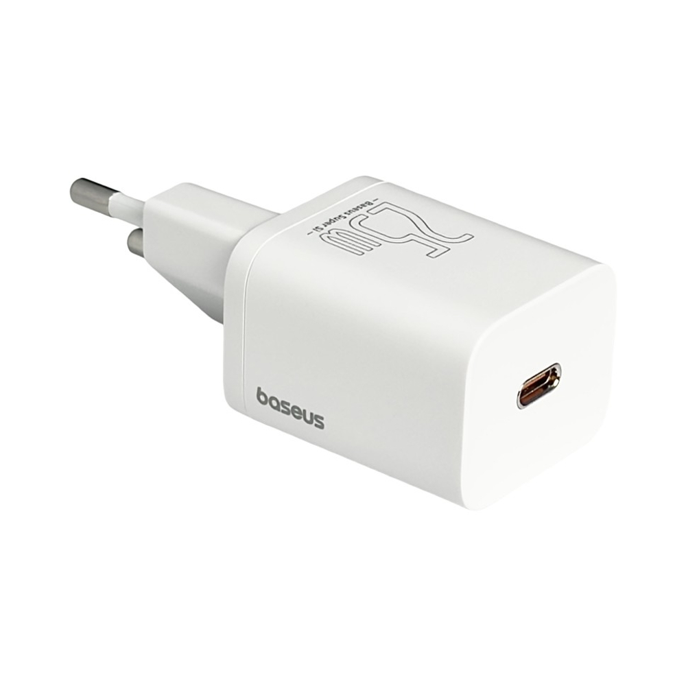 Сетевое зар. устр. Baseus Super Si 1C 3A 25W (CCSP020102) белое
