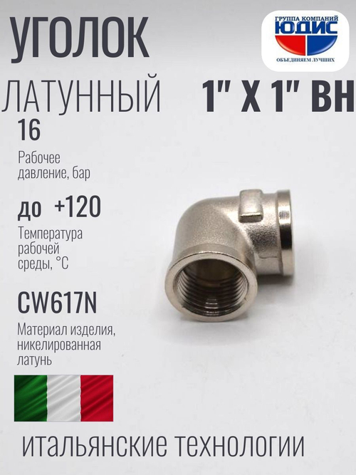 НИКЕЛЬ Уголок 1"г х 1"г  ViEiR  (50/5шт)
