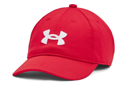 Теннисная кепка Under Armour Boys' UA Blitzing Adjustable Cap - red/white