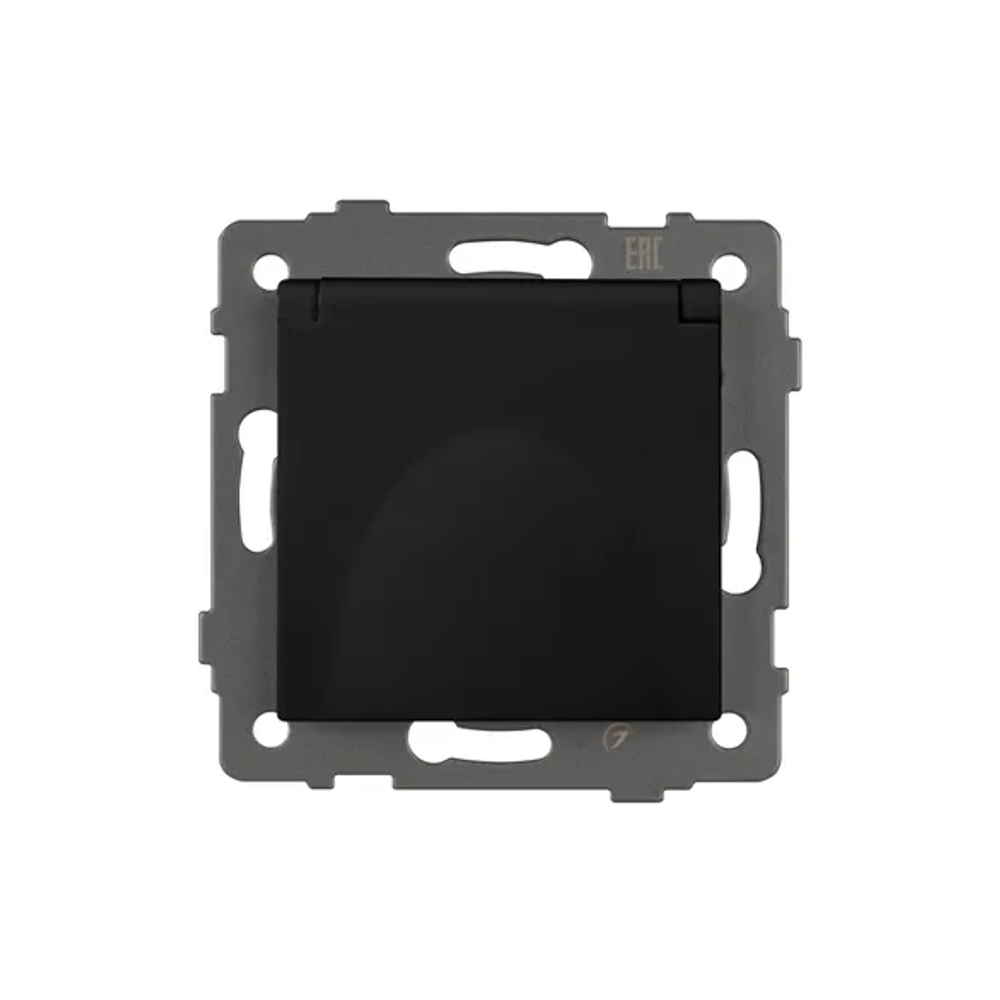 Механизм розетки влагозащищённый SCT-MCP-PL-BK-V (250V, 16A) (Arlight, -) 049835