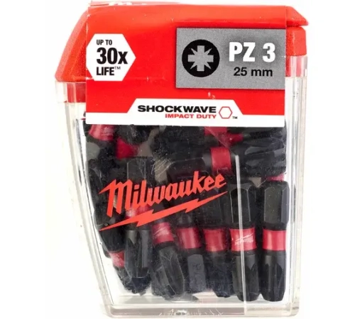 Насадка Milwaukee SHOCKWAVE PZ3 25мм (25шт.уп)