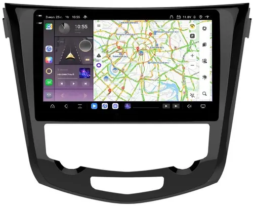 Магнитола для Nissan X-Trail T32, Qashqai J11 2014-2022 (поддержка автопарковки) - Kuberg OL-1668 QLed+2K, Android 13, Быстрейшая, CarPlay, 4G SIM-слот