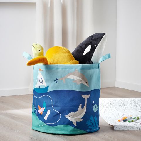 Сумка для хранения IKEA BLAVINGAD (БЛОВИНГАД), Разноцветный с рисунком