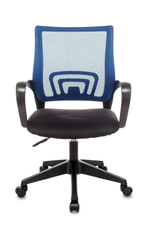 Кресло офисное TopChairs ST-Basic сетка/ткань синий