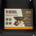 Тачка строительная, усиленная, объем 140 л, 230 кг, колесо 15х6.00-6 Denzel