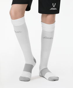 Гетры футбольные JÖGEL CAMP BASIC SOCKS 00, белый/серый/серый