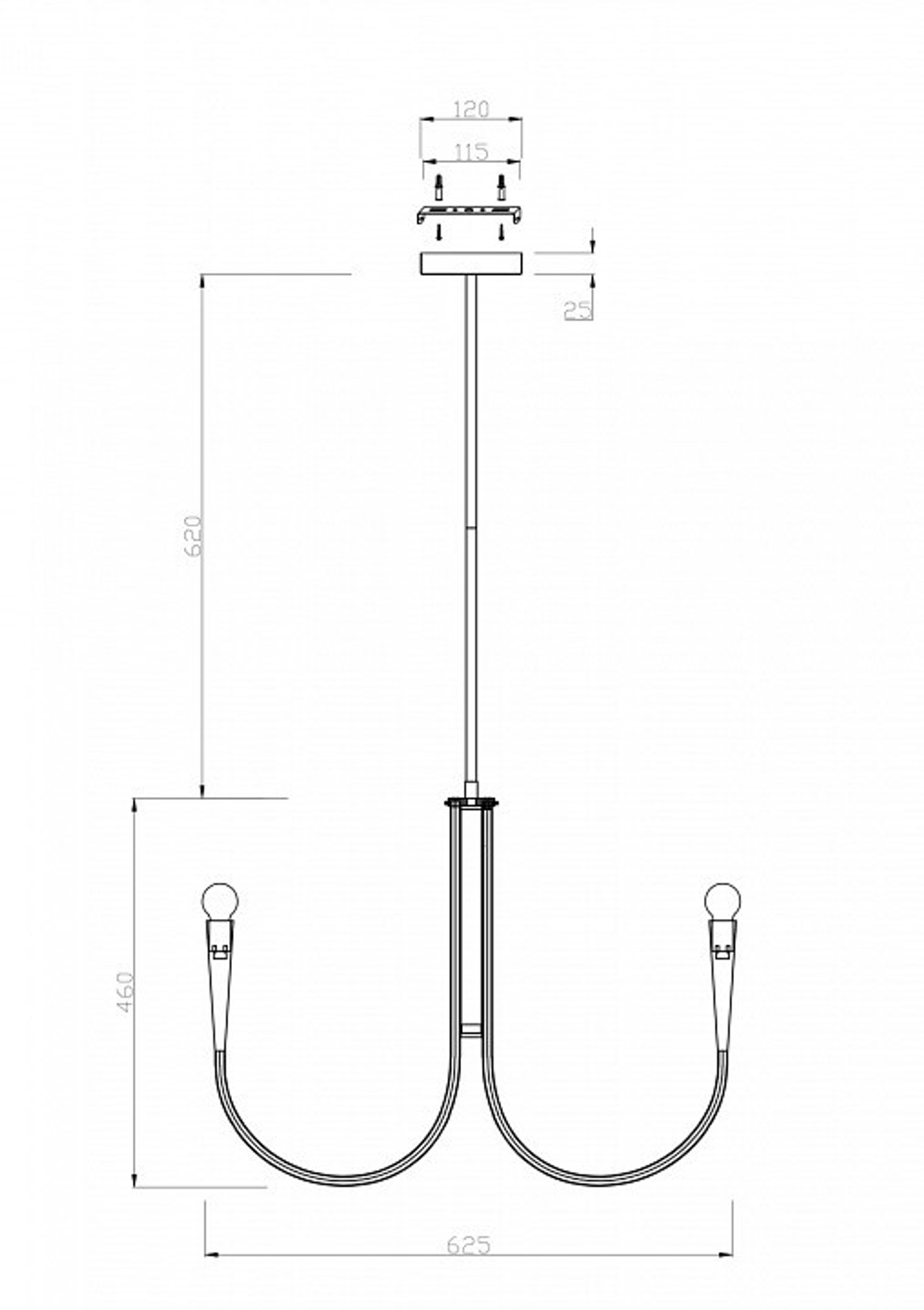 Люстра на штанге Freya Branches FR5253PL-06N