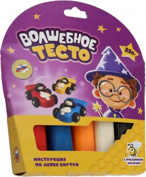 Plastilin\ Пластилин Тесто для лепки Волшебное тесто 250 гр. "Тачки"
