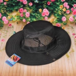 Шляпа мужская с клепками и сеткой «Cowboy», микс 6 цветов, 58р, ширина полей 7,5см