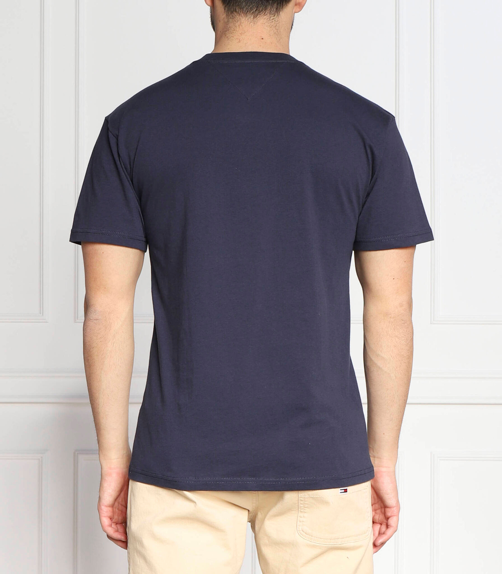 футболка linear chest Tommy Jeans - темно-синий(DM0DM15790)