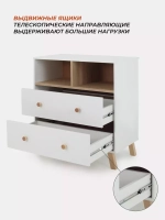 Комод RANT "VESTER" 80 см 2 ящика 2 отсека (арт.115)