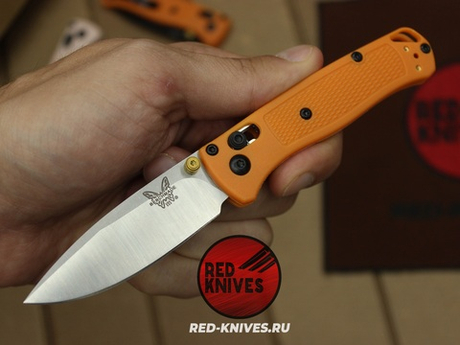 Нож Benchmade 533 Bugout Mini - оранж нейлон, клинок сатин RK/Н23