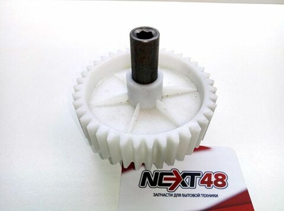 Шестерня мясорубки MOULINEX  в шнек HV8 D82, d16, H72, h22, 46 зубьев