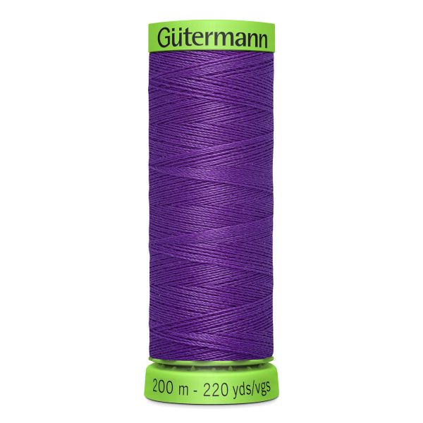 Нитки для тонких тканей Gutermann Extra Fine 150 (200 метров), 5 кат. | 392 фиолетовый джинс