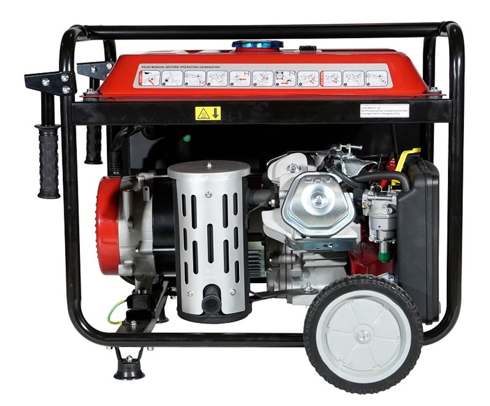 Генератор бензиновый Loncin LC8000-JS - [6 кВт / 220V] однофазный