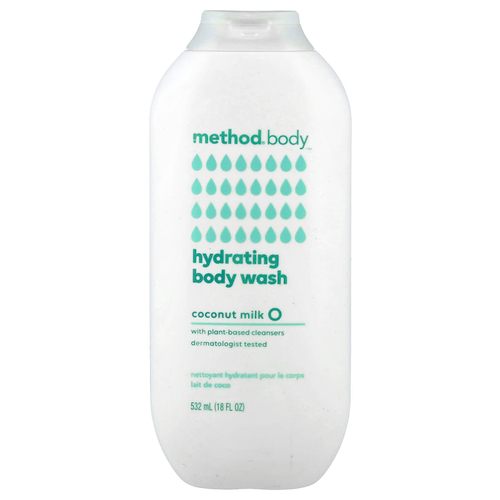 Method, увлажняющий гель для душа, кокосовое молоко, 532 мл (18 жидк. унций)