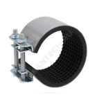 Хомут ремонтный односторонний сталь оц Ду 100 Дн 114-121 L=150мм Краб Benarmo 7070