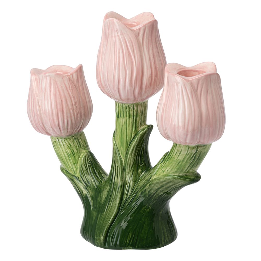Подсвечник Floret для трех свечей из коллекции Blossom, 20 см