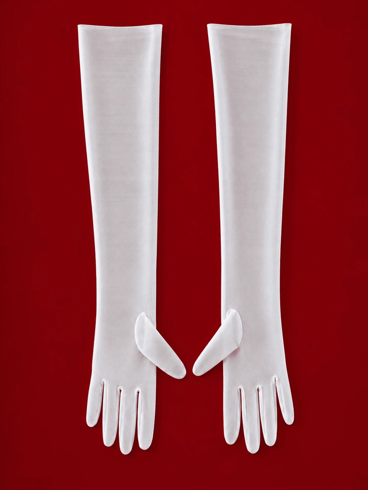 перчатки Gants Blanc белые