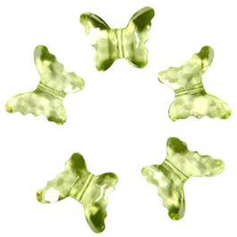 Декоративные бусины Бабочки лимонные 2,3x1,8см 20шт