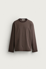 ФУТБОЛКА SUPIMA® С ЖАККАРДОВОЙ ПОЛОСКОЙ — ZARA