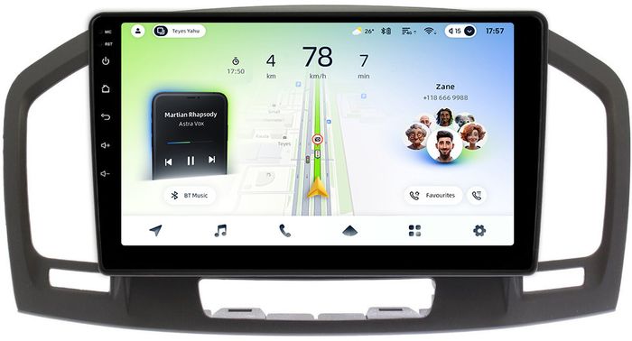 Магнитола для Opel Insignia 2009-2013 (взамен CD300 и CD400) - Teyes CC4L монитор 9" IPS, Android 14, Быстрая, Snapdragon 662, CarPlay, 4G SIM-слот