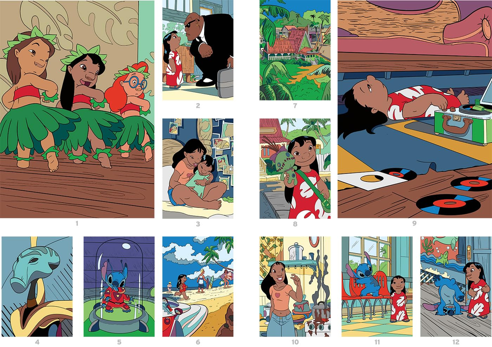 Hachette раскраска по номерам Coloriages mystères - раскраски Лило и Стича