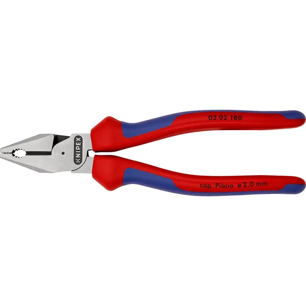 Плоскогубцы комбинированные особой мощности черненые 180 мм Knipex 02 02 180