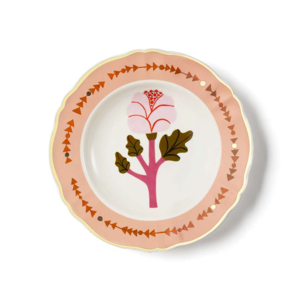 Тарелка суповая Bitossi Home Botanica Pink (23 см)