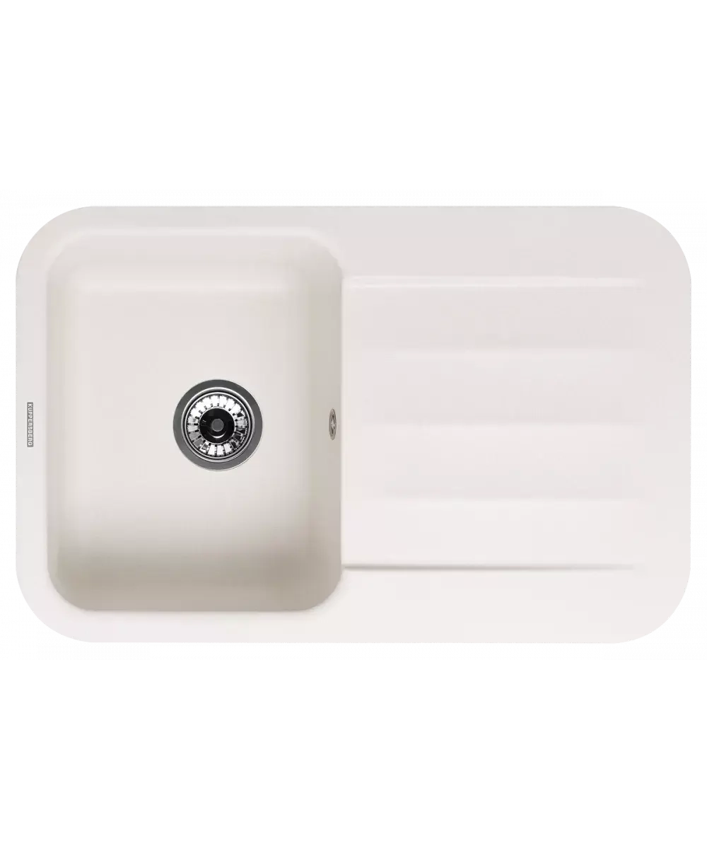 Кухонная мойка Kuppersberg LIRA 1B1D WHITE ALABASTER фото 