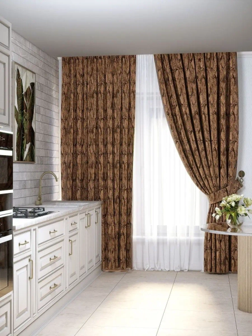 Комплект штор микрософт Ливадия 37/2092-5-11 1,5м*2,5м