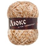 Пряжа для вязания Люкс / уп.10 мот. по 50 г, 140 м, коричневый меланж